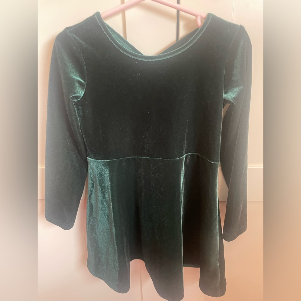 3t girls green dress